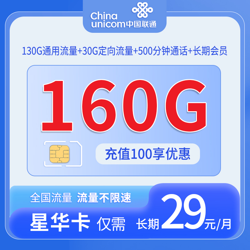 联通星华卡套餐